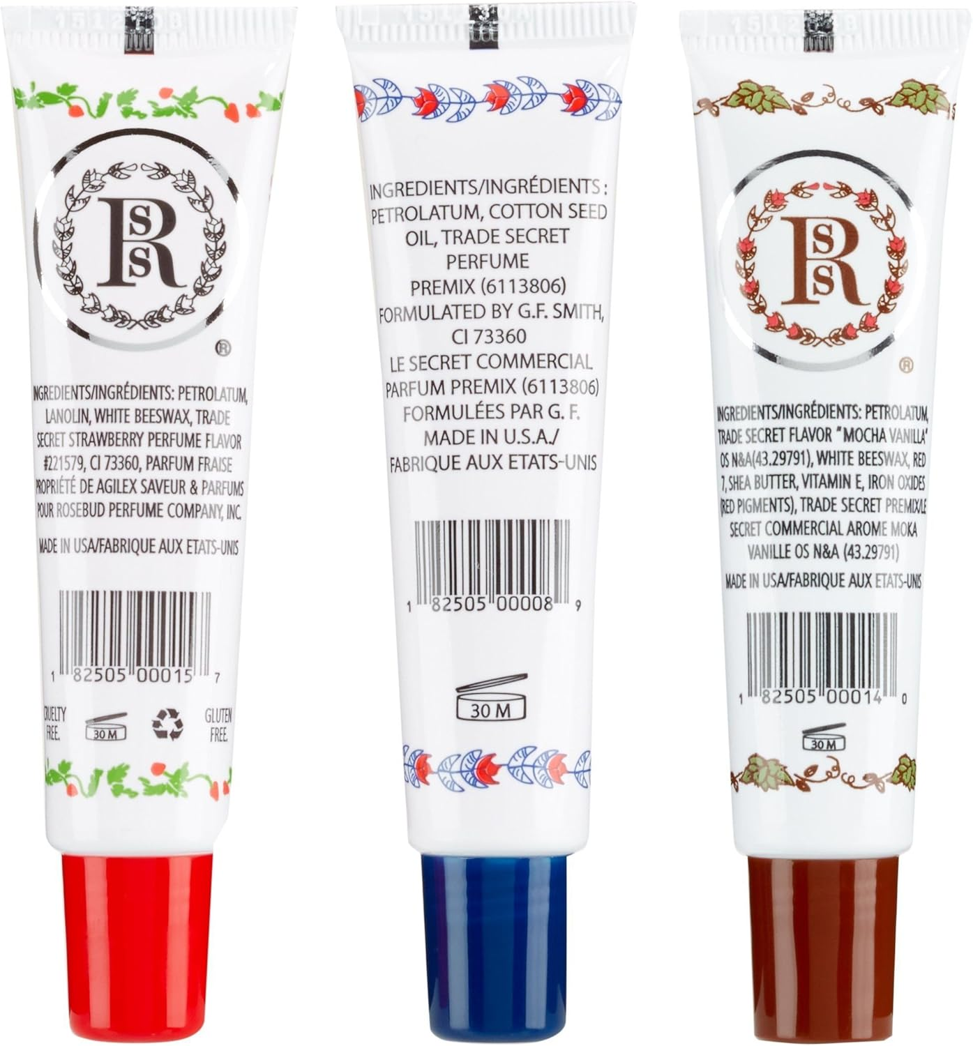 Rosebud Medley of Lip Balm Tubes, 0.5 Ounce Each image number 3