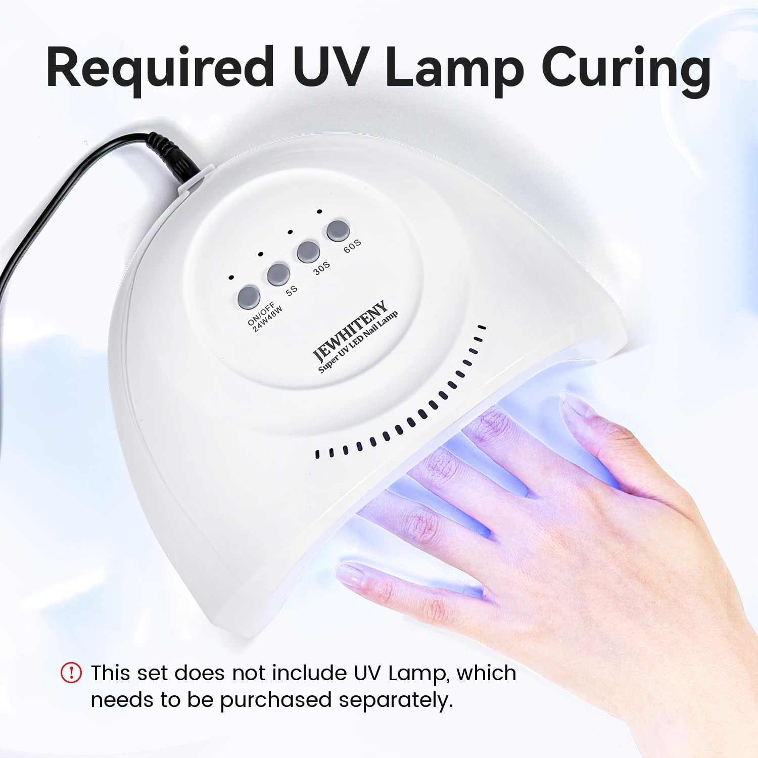 JEWHITENY 2Pcs 25G White Poly Gel Nail Extension, Natural Appearance and Lasting Thickening, Modern Art Design Home Beauty Salon, Needs Curing with Uv Lamp image number 5