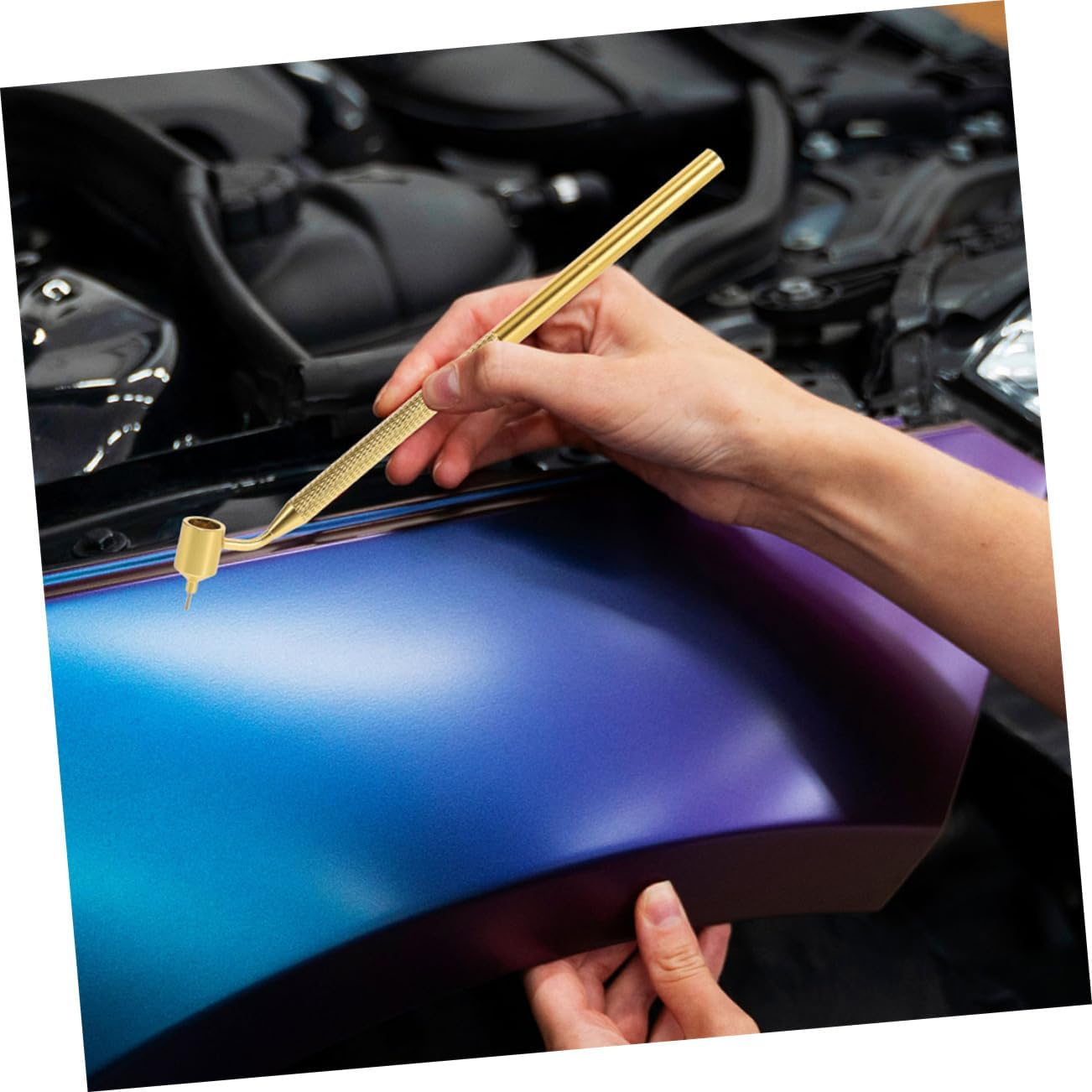 2Pcs Car Touch up Paint Pen 0.3Mm Fine Line Fluid Applicator for Precise Scratch and Chip Repair, Lightweight Compact Vehicle Paint Touchup Tool for Narrow Areas image number 2