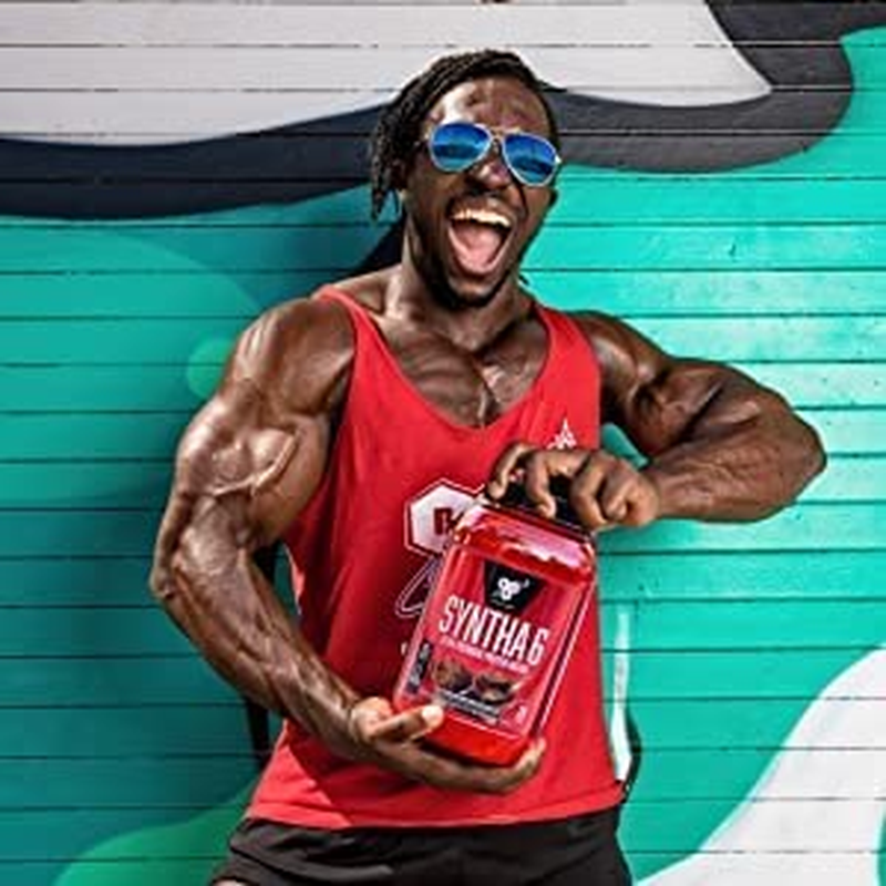 BSN SYNTHA-6 Ultra Premium Protein Blend, Strawberry, 2.27Kg, 48 Servings image number 6