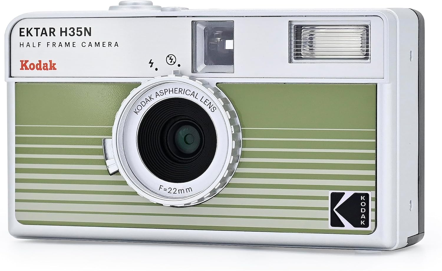 Kodak Ektar H35N Half Frame Camera Colour: Striped Green