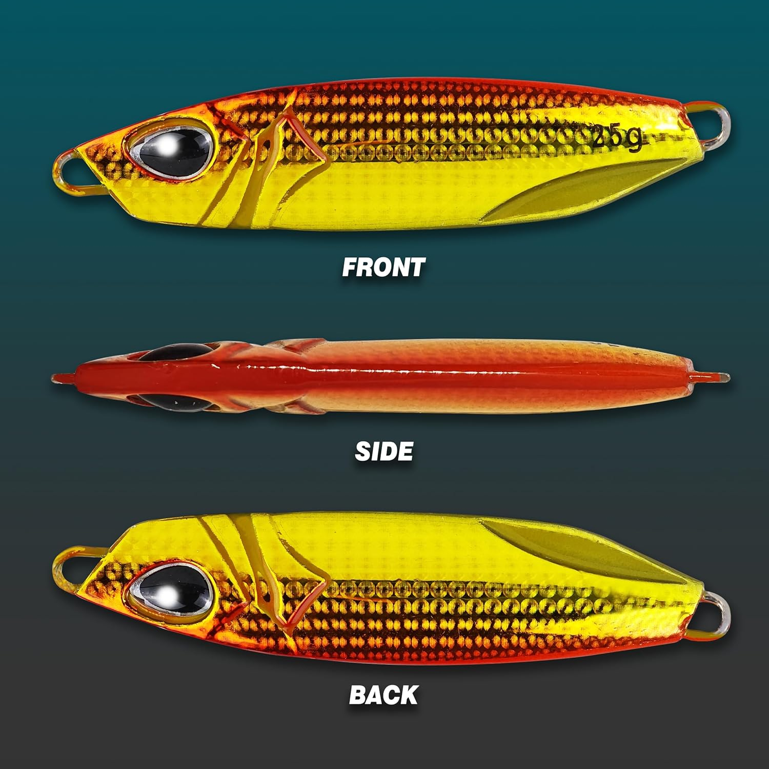 Keencatch 5PCS Fishing Jigs Kit, Great-Action Saltwater Fishing Lures to Catch More Fish, Long Cast Slow Pitch Jig Perfect for Jigging and Surfing