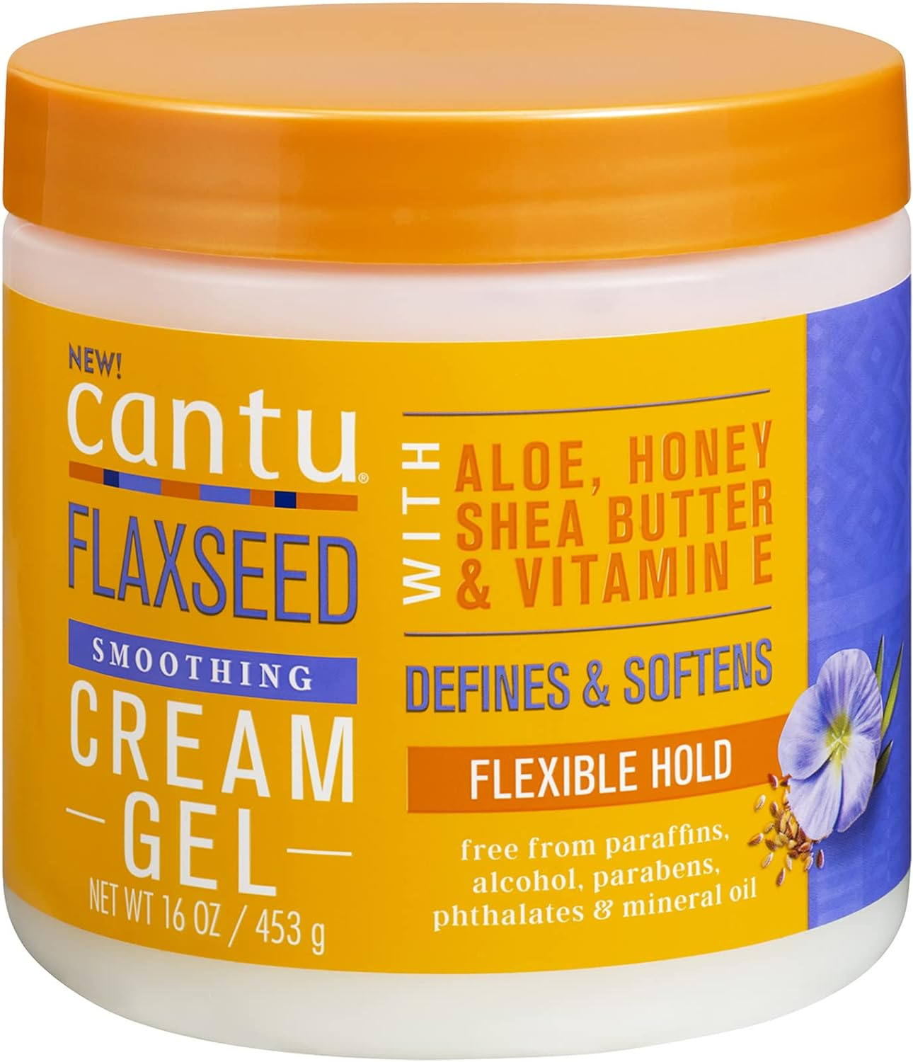 Cantu Flaxseed Smoothing Cream Gel 16Oz image number 2