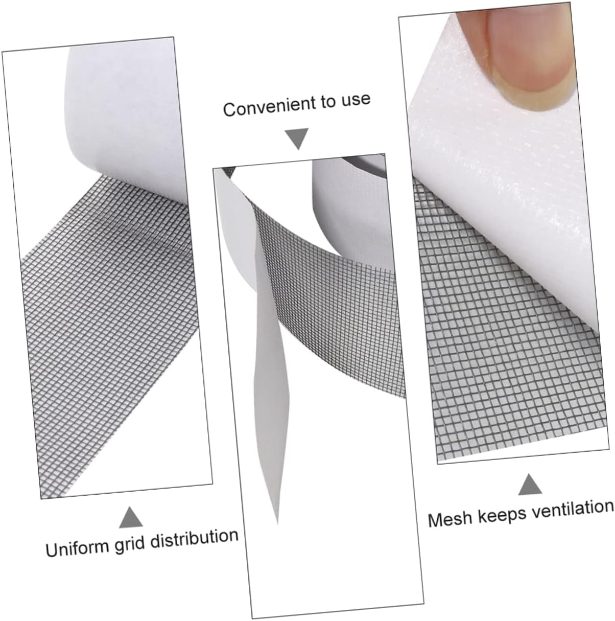 HOMSFOU Screen Tape Self-Adhesive Window Repairing Decal for Sliding Door Window Mesh Tape for Insect Screen image number 1