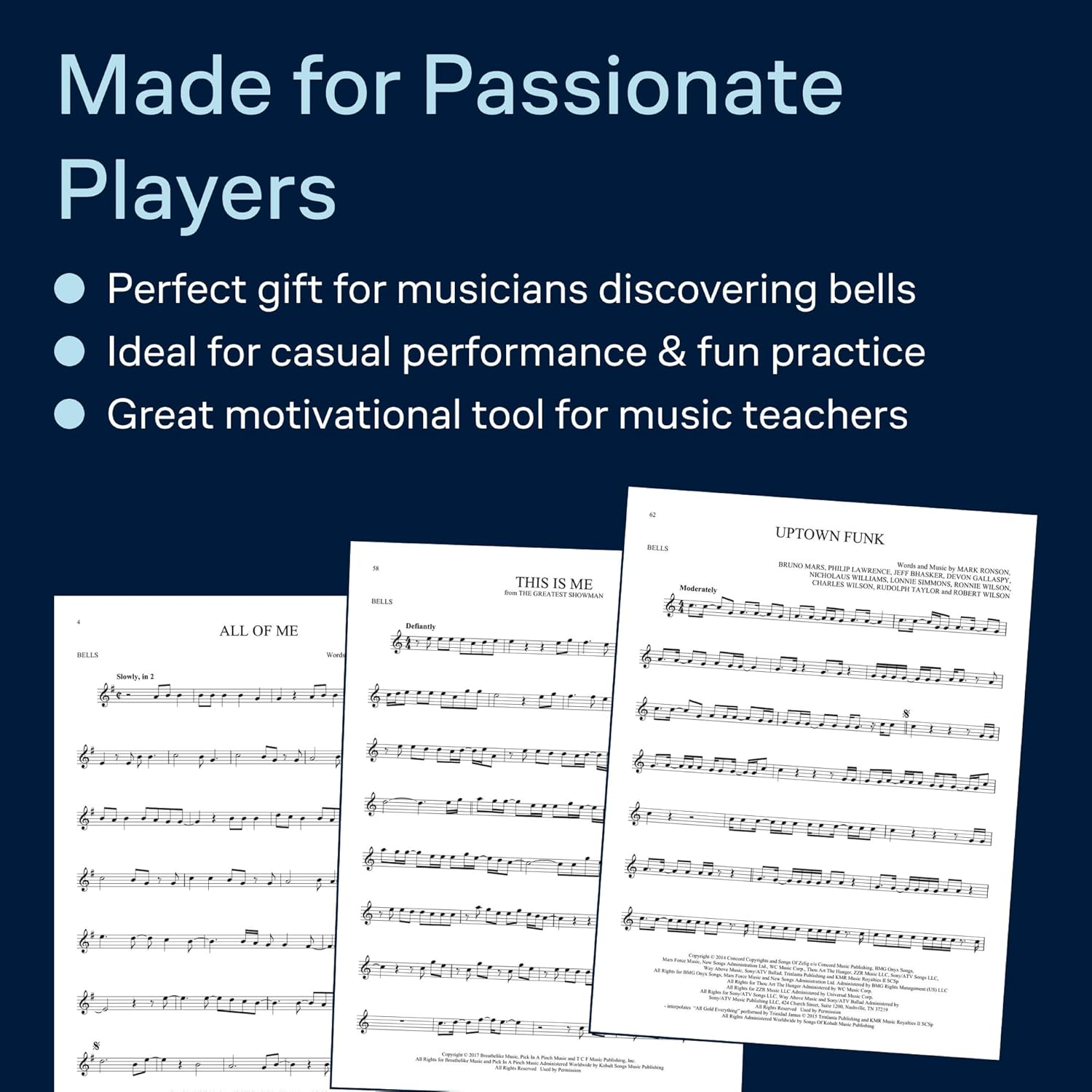 First 50 Songs You Should Play on the Bells/Glockenspiel: a Must-Have Collection of Well-Known Songs, Including Several Bells Features!