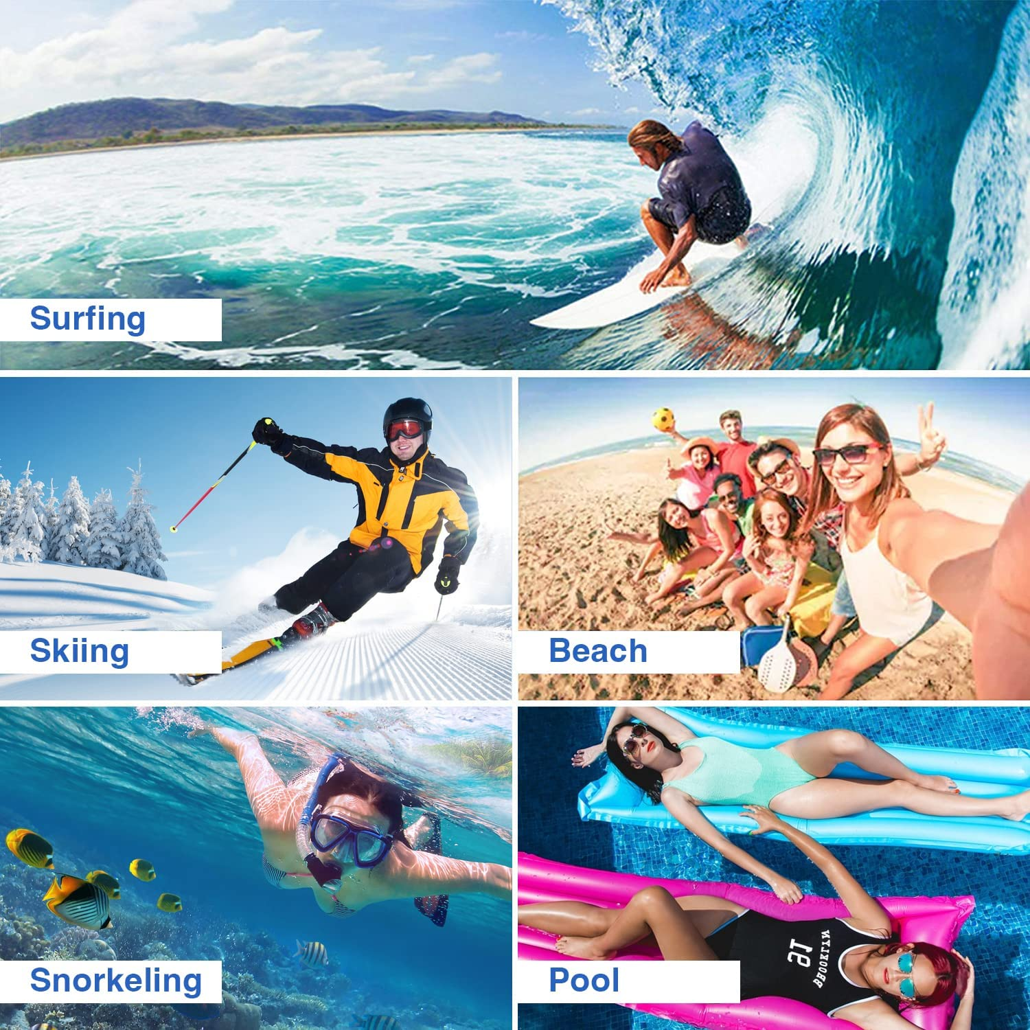 Oreunik Waterproof Phone Pouch [2-Pack], Waterproof Case Dry Bag for Iphone 14/13/12 Pro MAX Samsung Galaxy S22/S20 Ultra S11/S10 up to 8 Inches, Screen Touch Sensitivity, 2 Layer Design Pocket, Black image number 2