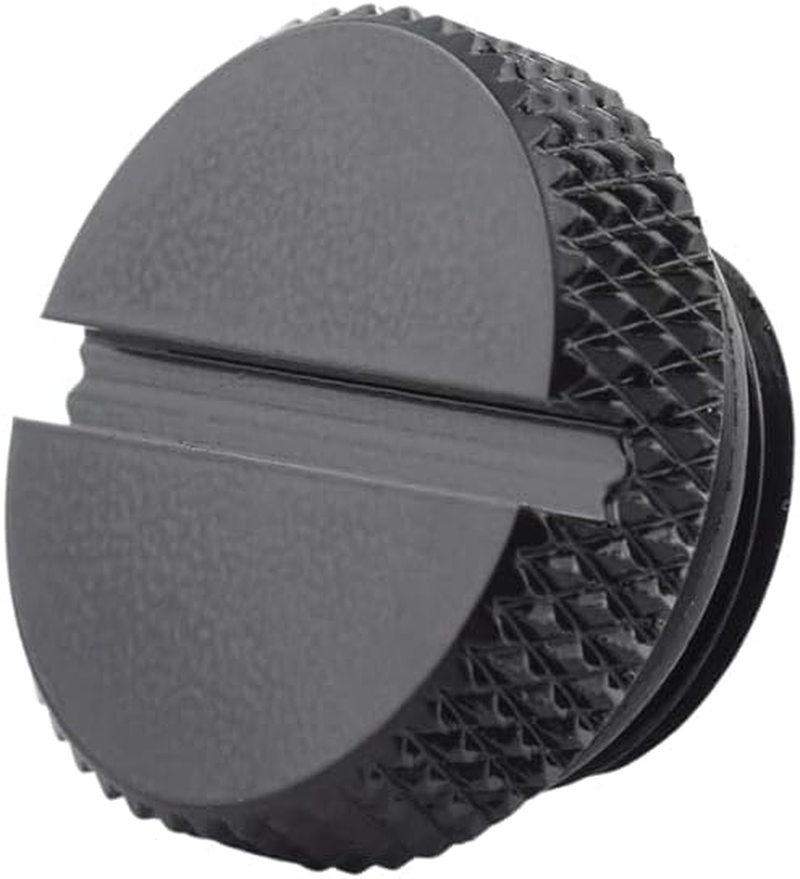 Dracaena.Io 6 Pack G1/4" Thread, Thin Water Stop Plug Fitting with Coin Slot for Computer Water Cooling System, Durable Brass/Copper Material (Black, 6 Pcs) - Silver image number 5