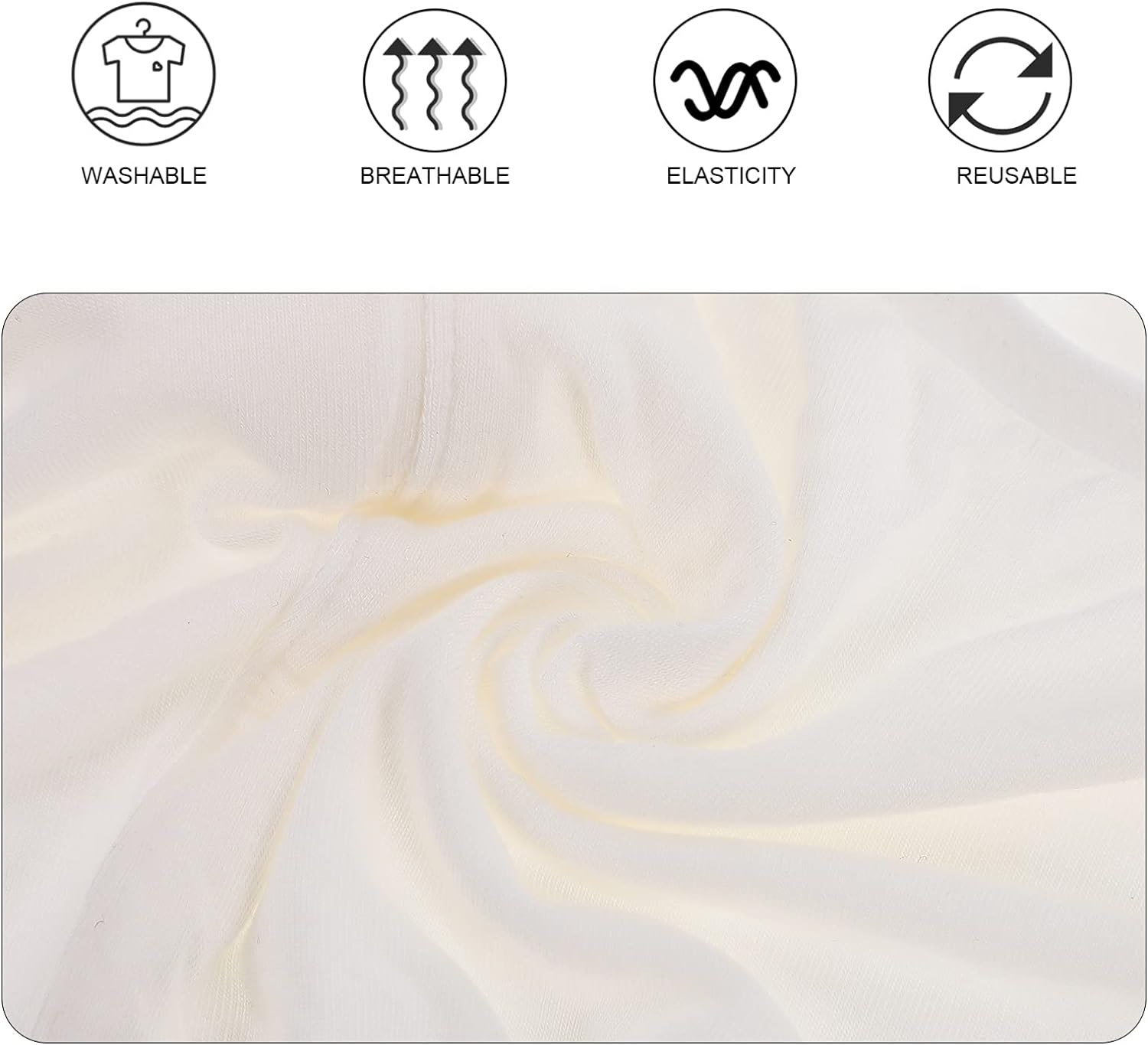 KESYOO Sweat Guard Underwear Vest Breathable Washable Sweat Cami Cotton Sweatproof Undershirt- Size S image number 1