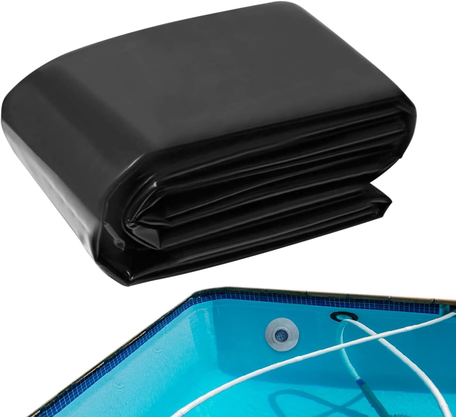 Fish Pond Hdpe Liner - Folding Hdpe Pond Skin Pond Kits for Outdoor Ponds | Soft Easy Cutting Underlayment Small Pond Liners for Waterfall Fountain Water Container image number 3