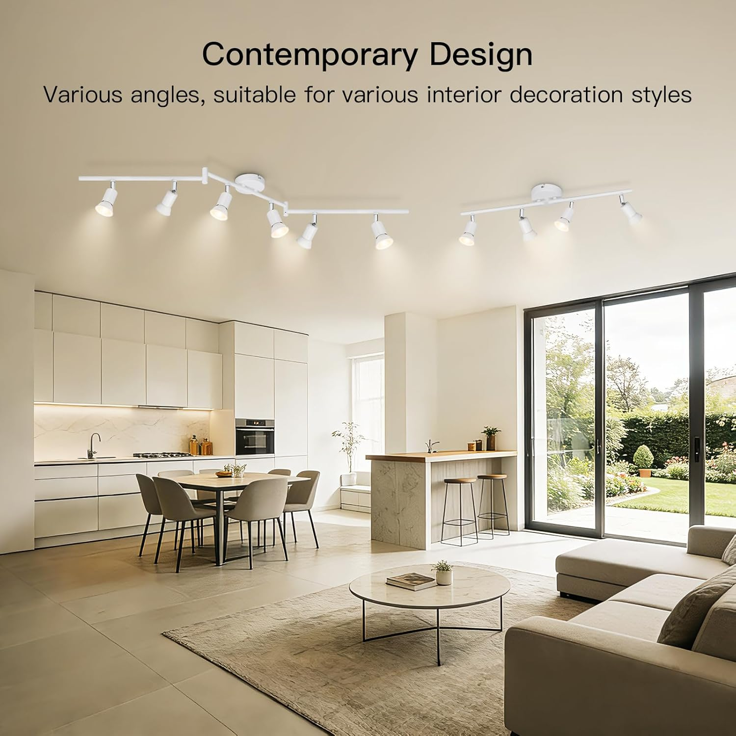 Ketom LED Ceiling Spotlight White 4 Bulbs image number 3