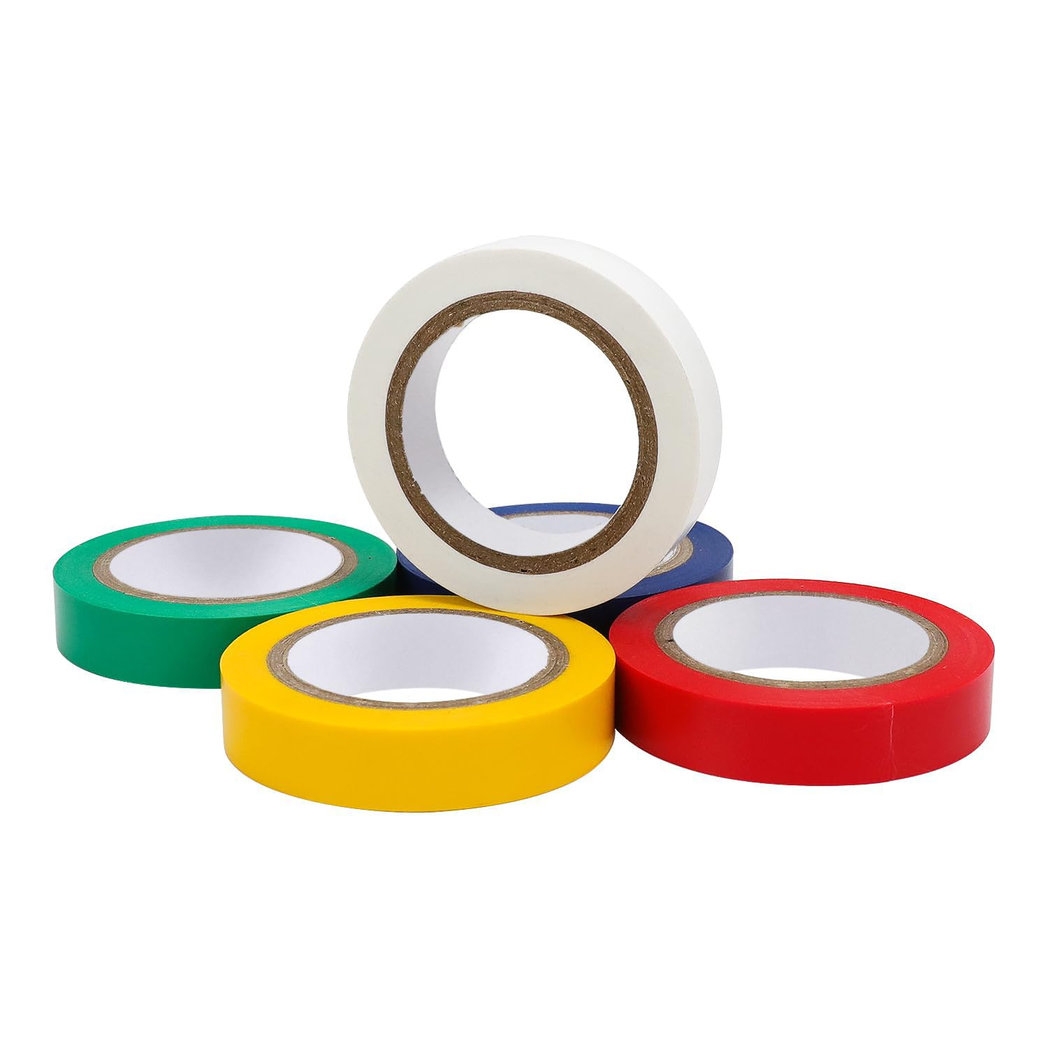 Amazon Basics Electrical Tape, 3 Cm by 6 Meter, Multi-Color, 10-Pack, Great for General Home&Diy, Automotive, Electrical, Labeling and Craft Project (Previously Amazoncommercial Brand) image number 5