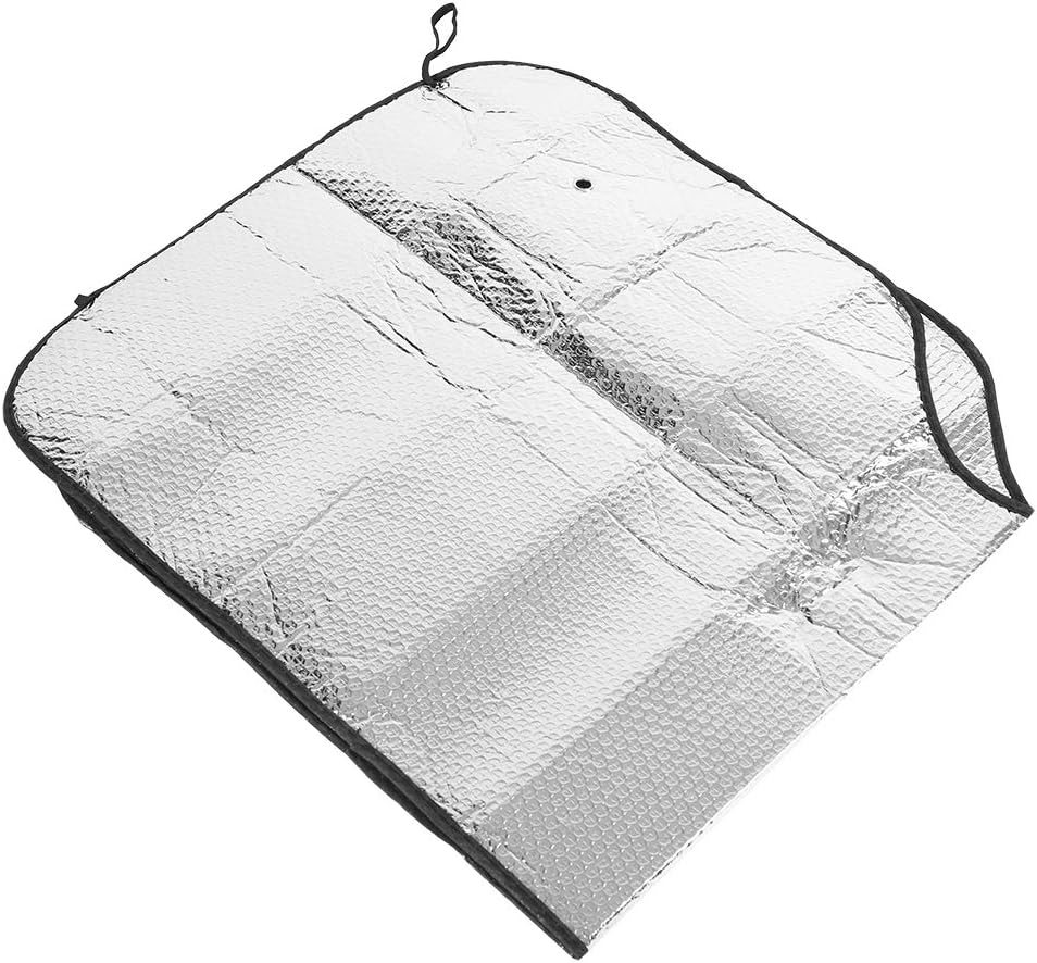 Car Windshield Sun Shade, Universal Large Silver Car Windscreen Sunshade Heat Reflective Windshield Visor for Front Back Window, Blocks Summer Heat and Sun image number 1