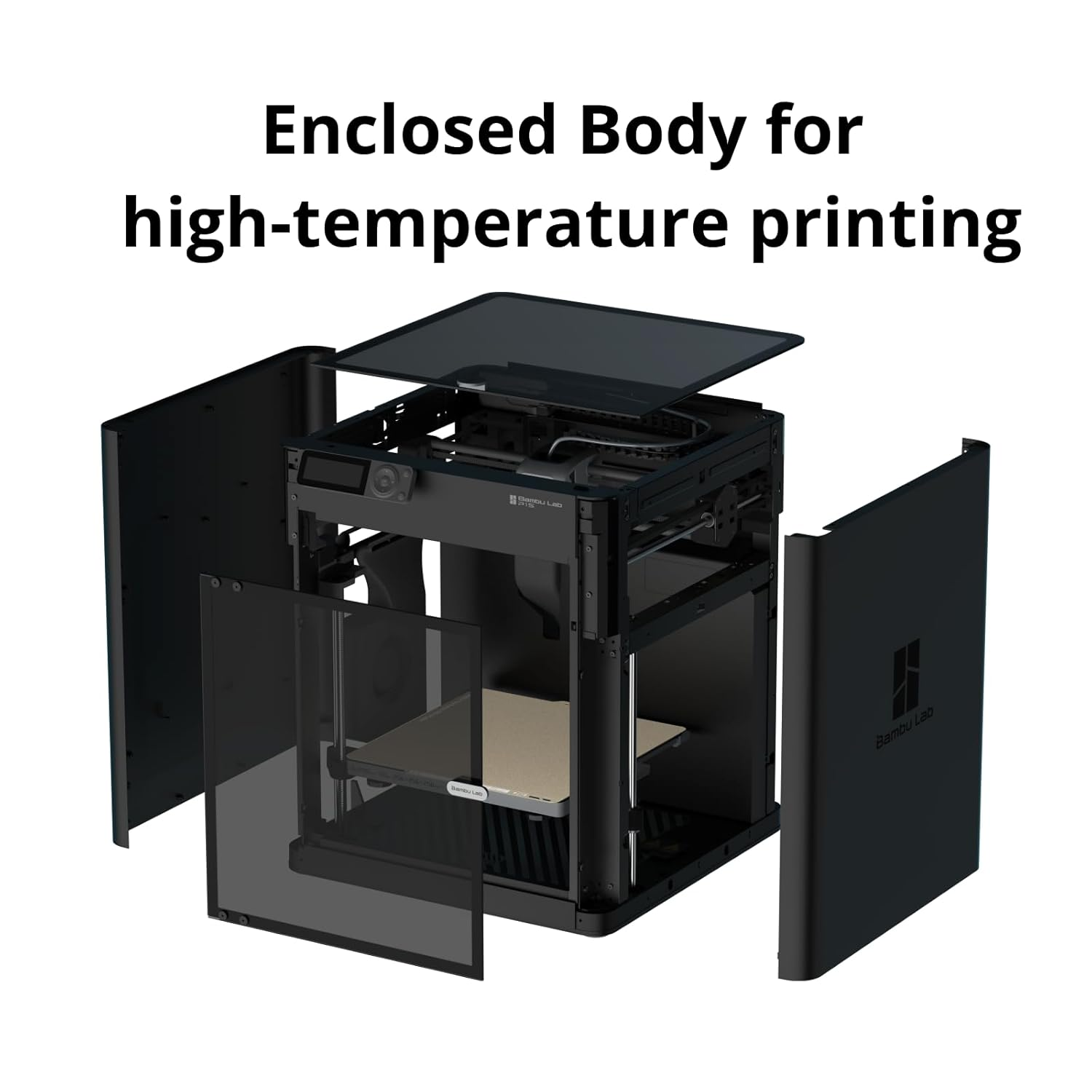 Bambu Lab P1S Combo, P1S 3D Printer and AMS, Support up to 16 Colors/Multi Materials, 500Mm/S Fast Printing & High Precision, Corexy & Auto Bed Leveling, Ready-To-Use FDM 3D Printers Large Print Size image number 3