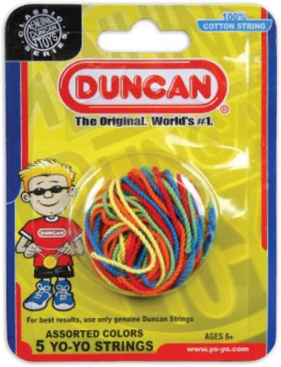 Duncan 3276NP Yo Yo Strings 100% Cotton, 5 Pack, White - Colors May Vary