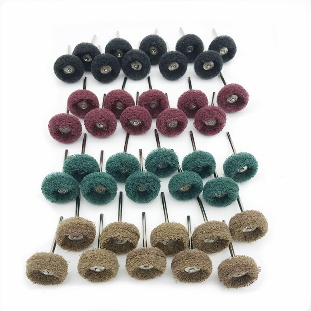 Walquicks 40 PCS 1 Inch Abrasive Buffing Polishing Wheel Set for Rotary Tool, Polishing & Buffing Kit with Abrasive Wheels, Rotary Tool Accessories for Metal, Wood, Plastic image number 4