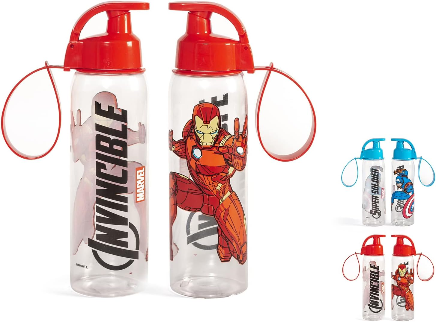 Home Avengers Plastic Water Bottle, Lt 0.5, Bottle with Hook, Reusable, Practical and Convenient, Multicolor, 0.5 Lt image number 2