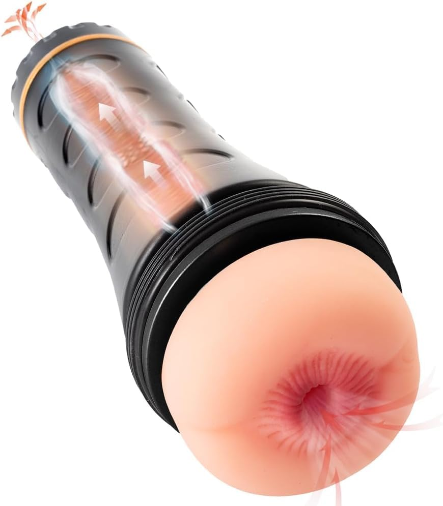 Large Realistic Anal Masturbator Mens Masturbation Cup Male Ass Stroker Sex Toy image number 1
