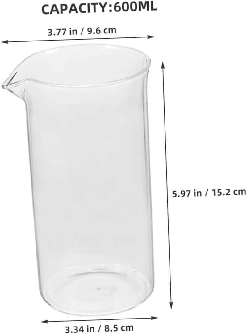 Mobestech Cup Accessories Coffee Plunger Espresso Cup Press Coffee Maker Reusable Filter and Glass Measuring image number 5