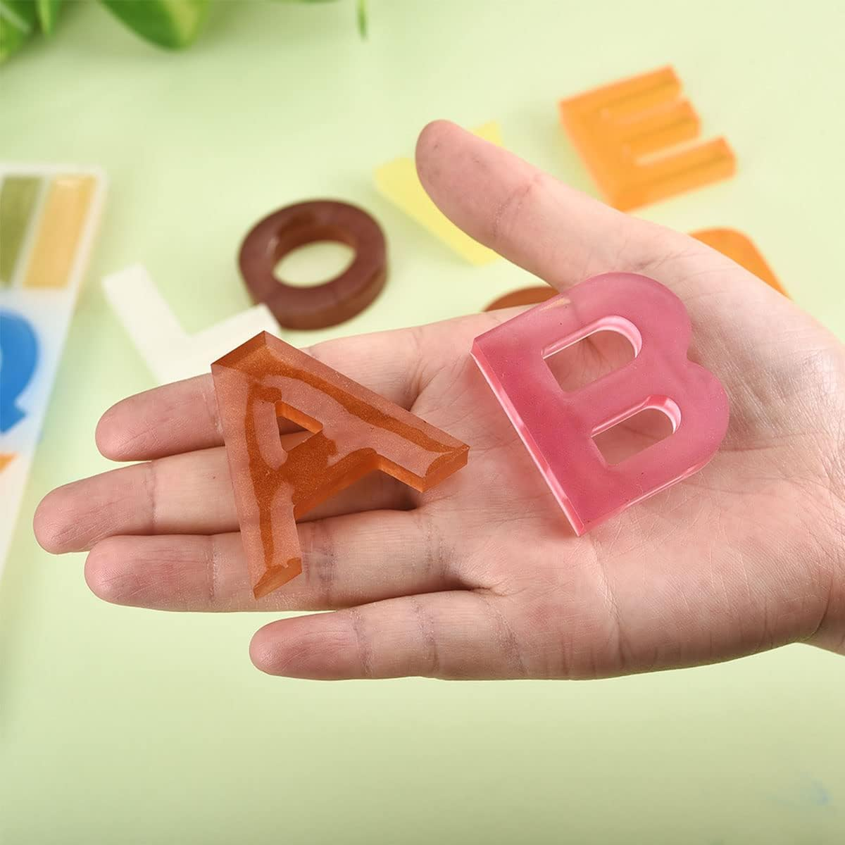 Bilnins 24 Colors Mica Powder Set (10G/0.35Oz Each) for Epoxy Resin, Soap Making, Bath Bombs, Polymer Clay, Tumblers, Makeup, Lip Gloss, Nail Art, Premium Cosmetic Grade Mica Pigment Powder Gift Box image number 2