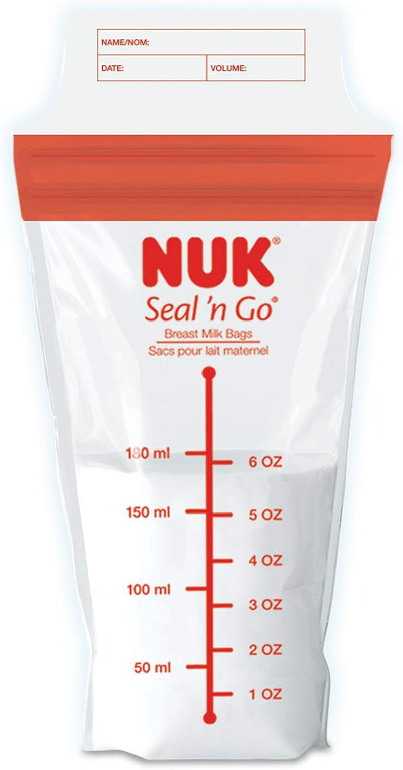 NUK Seal N Go Breast Milk Bags, 100 Count image number 2