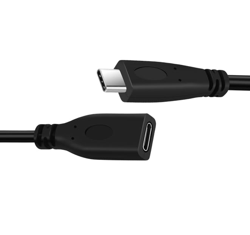 Thzzhnno USB C Extension Cable 0.2M, USB C 3.1 Extender Type C Male to Female Support 65W Fast Charging, 10Gbps Sync Transfer Compatible with USBC Hub/Psvr2/Iphone 15/Macbook Pro/Mag Safe Charger image number 2