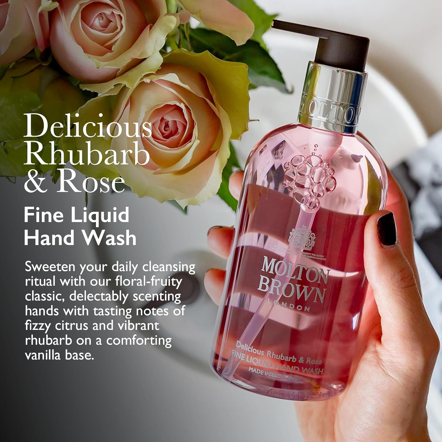 Molton Brown Hand Wash - Delicious Rhubarb and Rose 300Ml image number 5