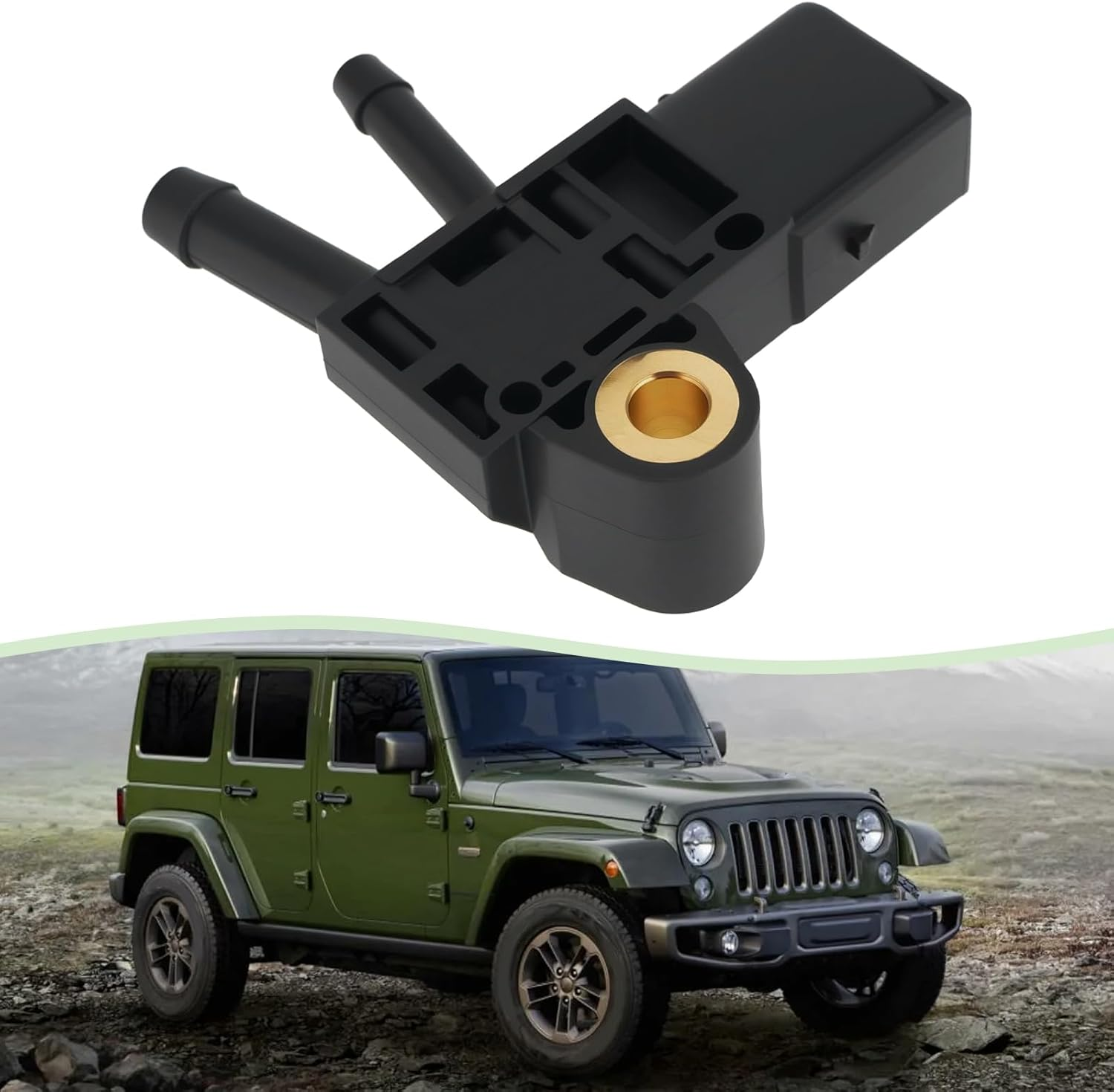 VGOL 1X Car Exhaust Pressure Sensor Differential Pressure Sensor 0281006278 56044587AC Compatible with Bosch Compatible with Benz image number 5