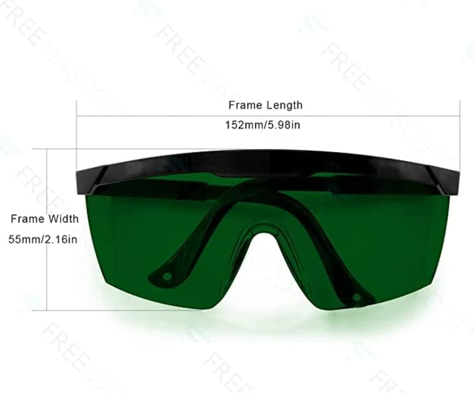 IPL 200Nm-2000Nm Laser Hair Removal and Laser Beauty Laser Safety Glasses for Operator Eye Protection (Green) image number 4