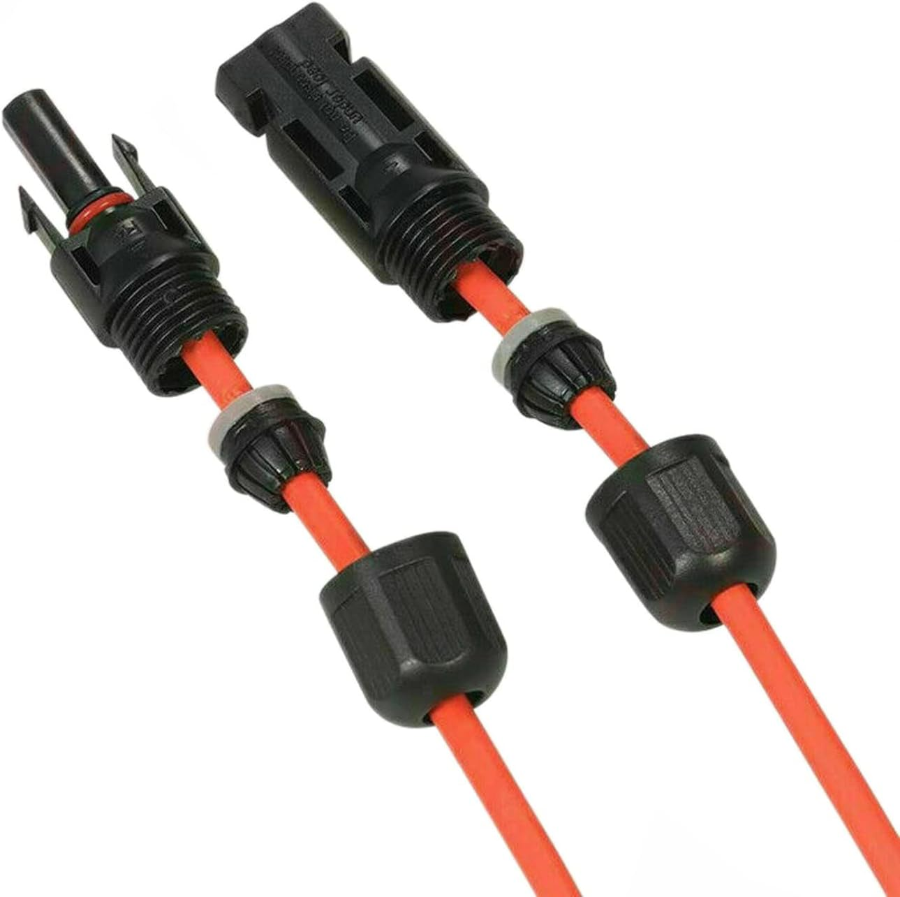 DIGISHUO 5M 6Mm&sup2;/10 AWG Solar Extension Cable with Female and Male Connector | 1 Meter Solar Panel Extension Cable Wire Adapter Kit | 1 Pair Red and Black image number 2