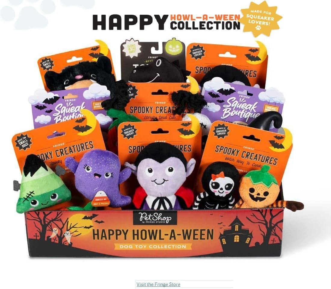 Fringe Studio Pet Toy, Webbed in Mischief Plush Dog Toy 3 PCS Set, Petshop Collection (662190) image number 1