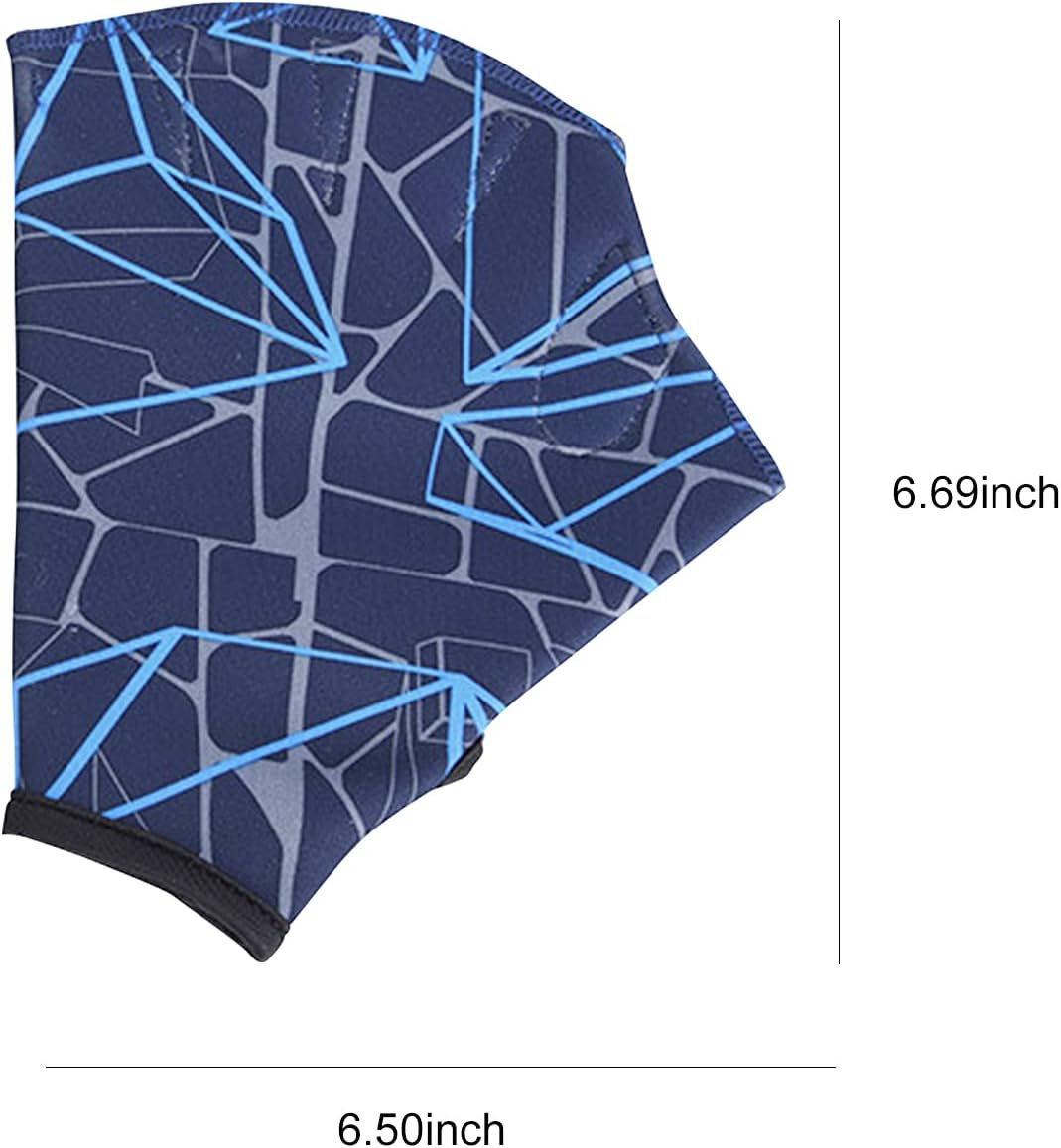 Nylon Swimming Gloves Aquatic Swimming Webbed Gloves Water Training Hand Webbed Hands Webbed Flippers Swim Gear Gloves Fit Aquatic Training Swim Costume Dive Hand Equipment image number 6