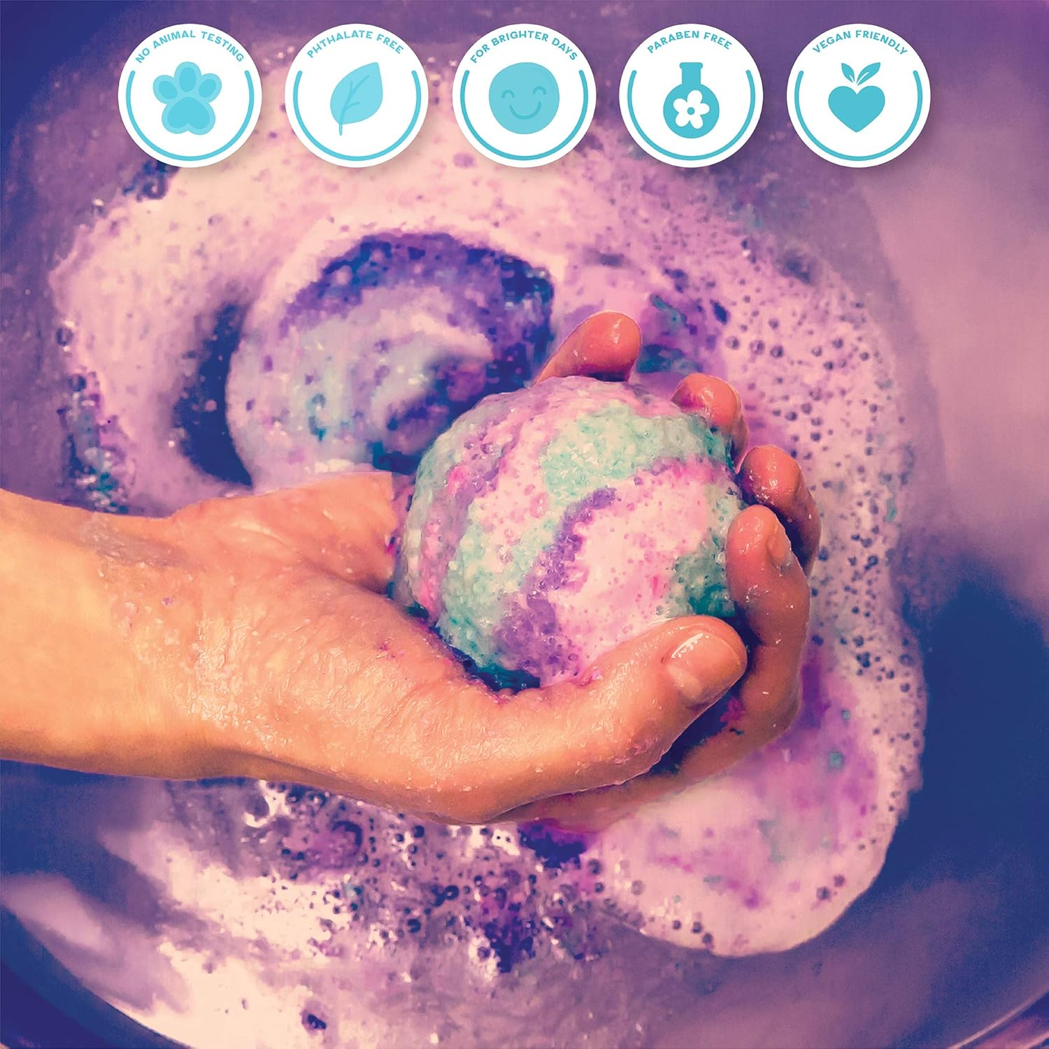 Just My Style You*Niverse Galactic Bath Bombs, At-Home STEAM Kits for Kids Age 6 and Up, Bath Time Fun, DIY Bath Bombs image number 1