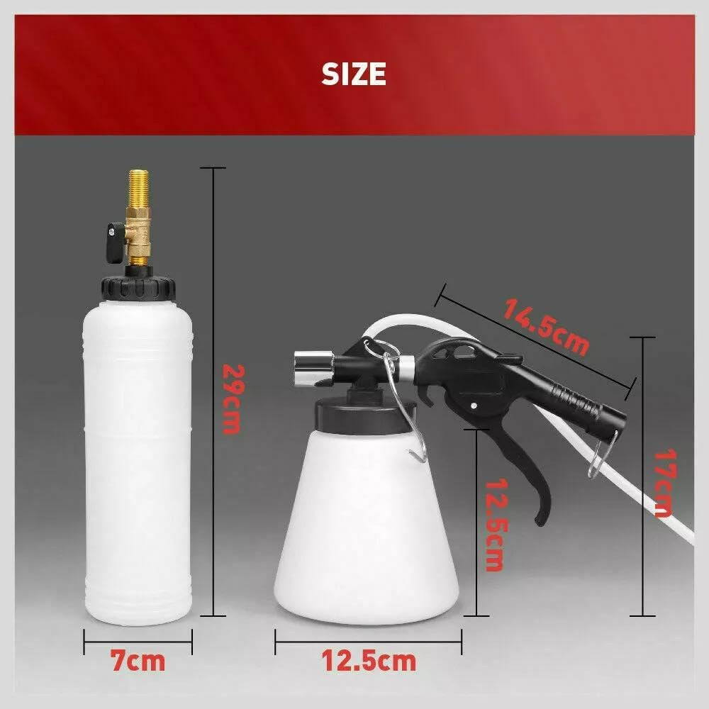 HORUSDY Pneumatic Brake Bleeder Kit &ndash; Quick & Effective Air Brake Fluid Extractor Bleeder with 87-174 PSI Requirement, Includes 4 Adapters image number 6