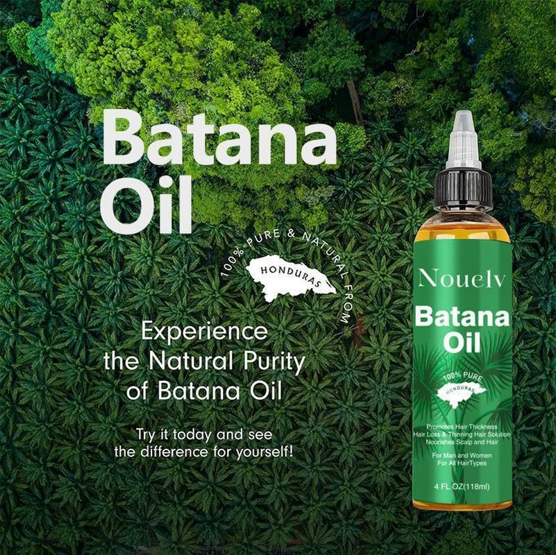 Organics Batana Oil for Hair,100% Pure, Skin Moisturizer, Eyebrows,Organic and Cold Pressed Hair Oil from Honduras,Enhances Hair & Skin Radiance, Leaves Your Hair Smoother Oil - 118ML image number 4