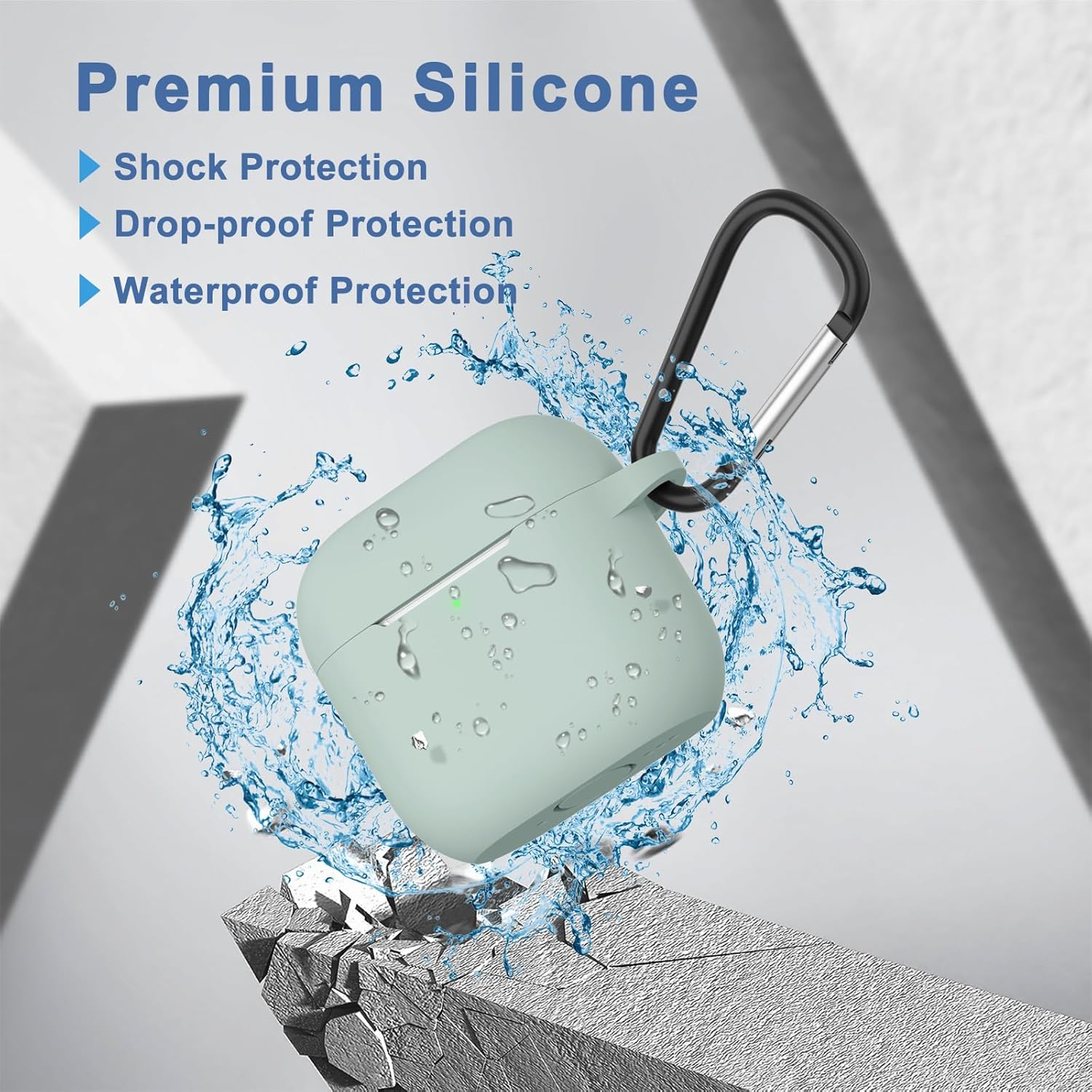 Meliya for Airpods 4 Case Cover, Soft Silicone Protective Case Compatible with Apple Airpods 4Th Generation Case for Women Men, Full Protection Airpod 4 Cover with Cleaner Kit, Keychain image number 3