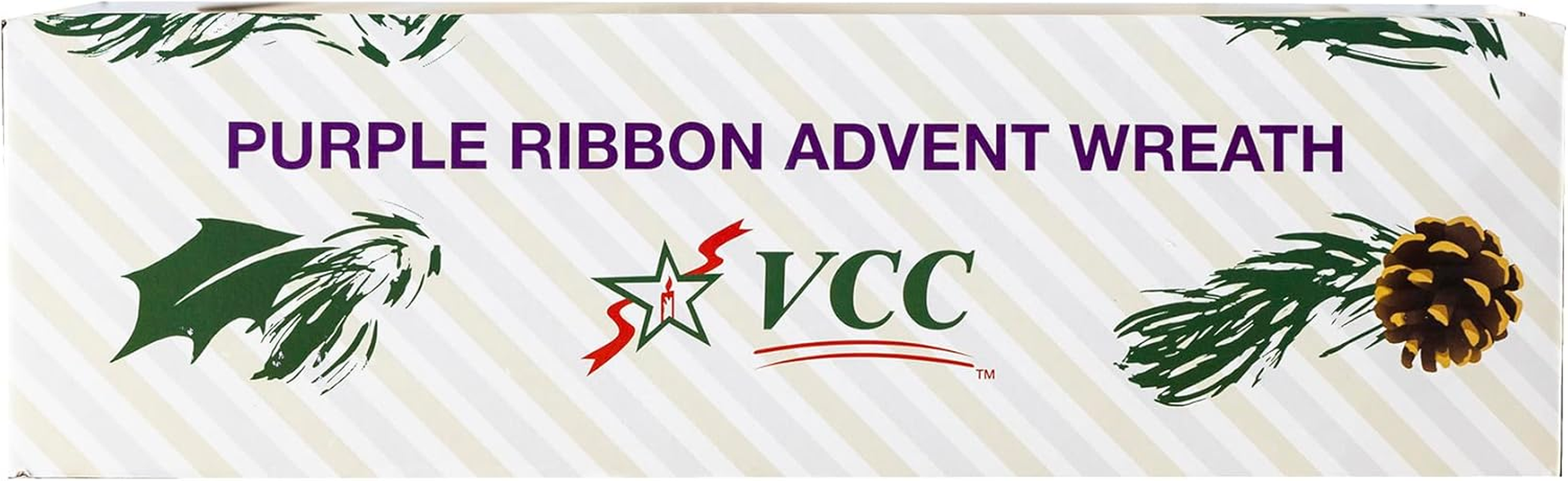 Purple Ribbon Advent Wreath image number 2