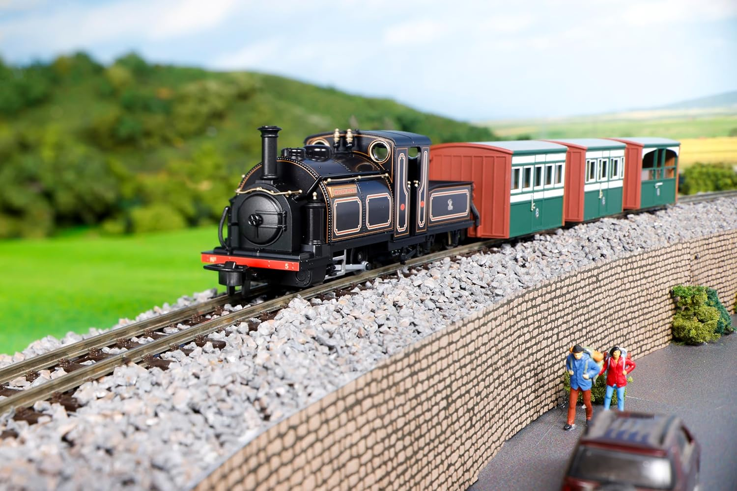 KATO/PECO (OO-9) Large England Welsh Pony BROWN 51-251D Model Railway Steam Locomotive