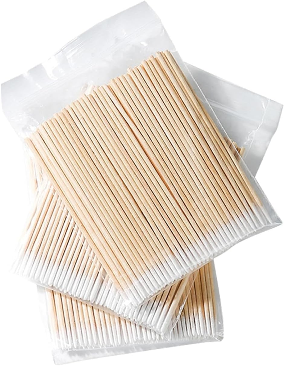 1300PCS Pointed Cotton Swabs,4 Inch Microblading Cotton Swab with Wooden Sticks for Makeup, Tattoo Permanent Supplies and Cleaning (13Packs) image number 2