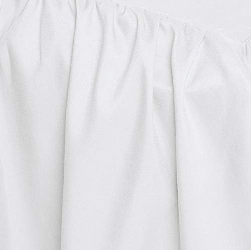 Amazon Basics Lightweight Ruffled Bed Skirt, Classic Style, Soft and Stylish 100% Microfiber with 40.6 Cm Drop-Queen, White image number 5