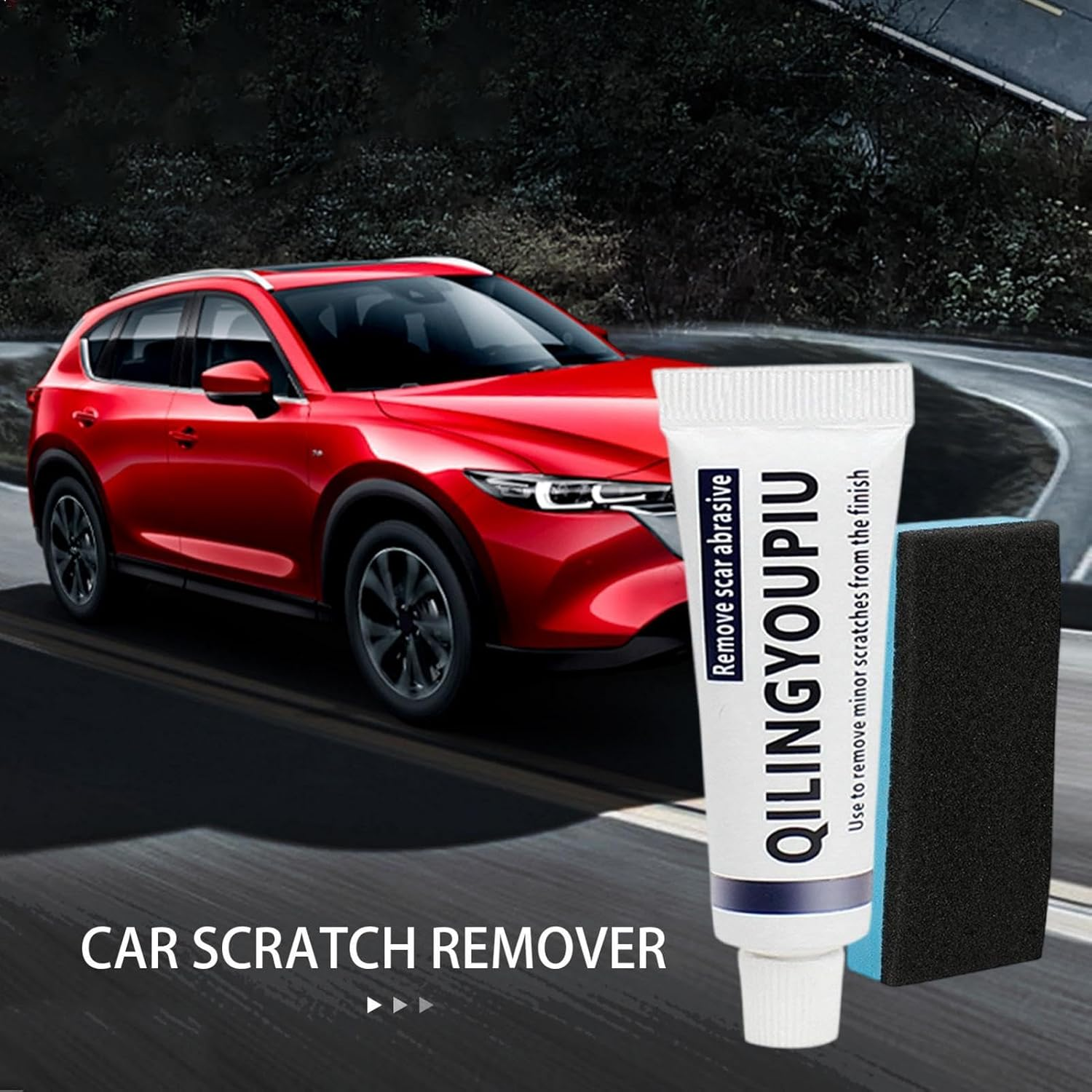 Car Scuff Removal,Polishing Compound Safe Car Paint Restorer | Car Scratch Repair, Car Touch up Paint for Glue Stains, Bird Droppings, Asphalt, Wear image number 6