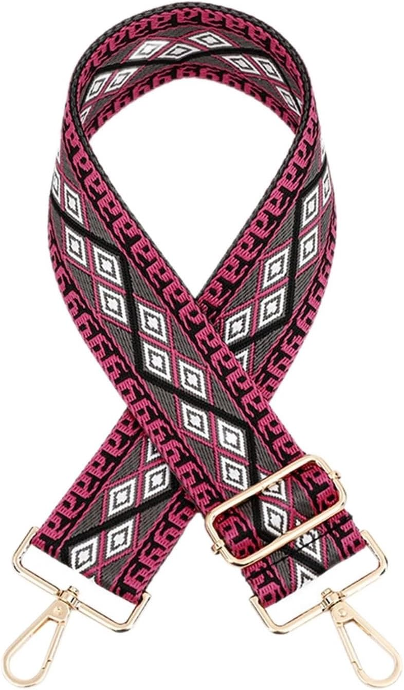 Shoulder Strap Women Bag Strap Shoulder Strap Color Nylon Bag Belt Extension and Wide Belt Leather Bag Replacement Belt Crossbody Handbag Replacement Strap (Color : C-4, Size : Silver Metal)