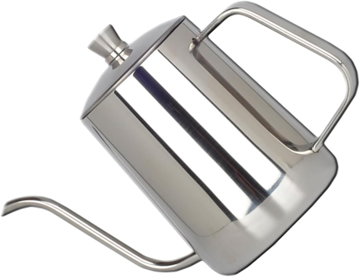 HEALEEP Gooseneck Kettle Stainless Steel Coffee Pot 600Ml Long Spout Metal Coffee Pouring Kettle with Lid for Home and Tea Brewing image number 4