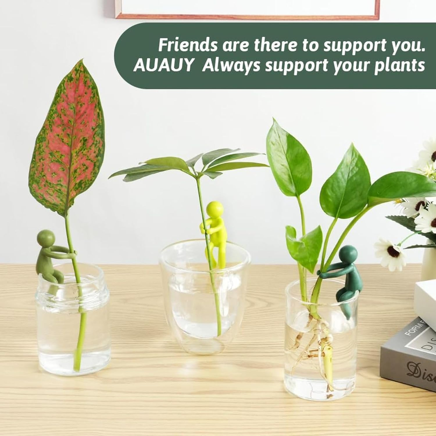 YUANXINGLU 3PCS Plant Propagation Buddy, Support for Sprouts, Stems, Shoots, and Cuttings, Cute Supports for Propagation Station or Indoor Garden image number 1