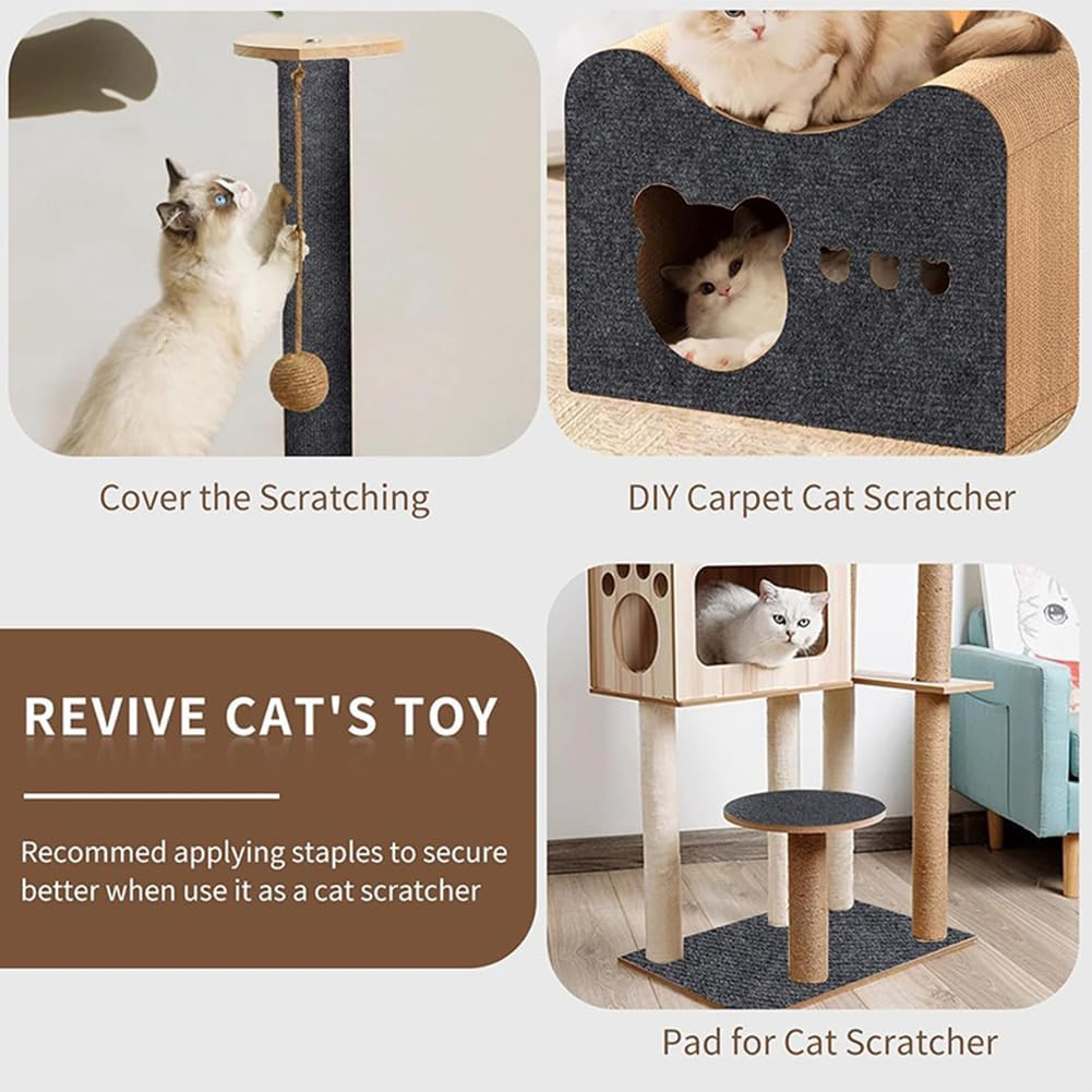 Cat Scratching Mat, Self-Adhesive Scratching Mat, Cat Wall Scratching Board, Scratching Protection, Sofa Cat, Scratch Film, Cats, Self-Adhesive, Anti-Scratch for Furniture, Couch, Sofa, Door image number 4