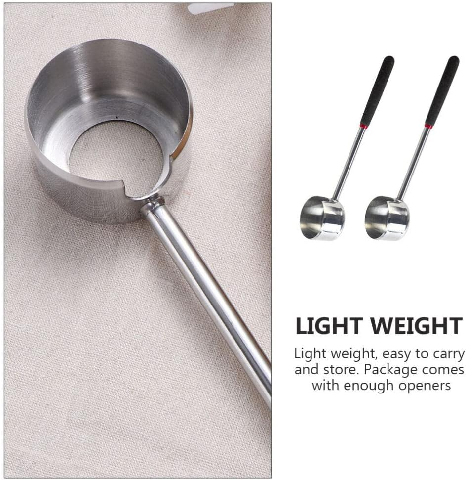 Luxshiny 2Pcs Coconut Opener Tool Stainless Steel Coconut Hammer with Ergonomic Shock Absorbing and Kitchen Gadget for Home and Catering Use image number 3