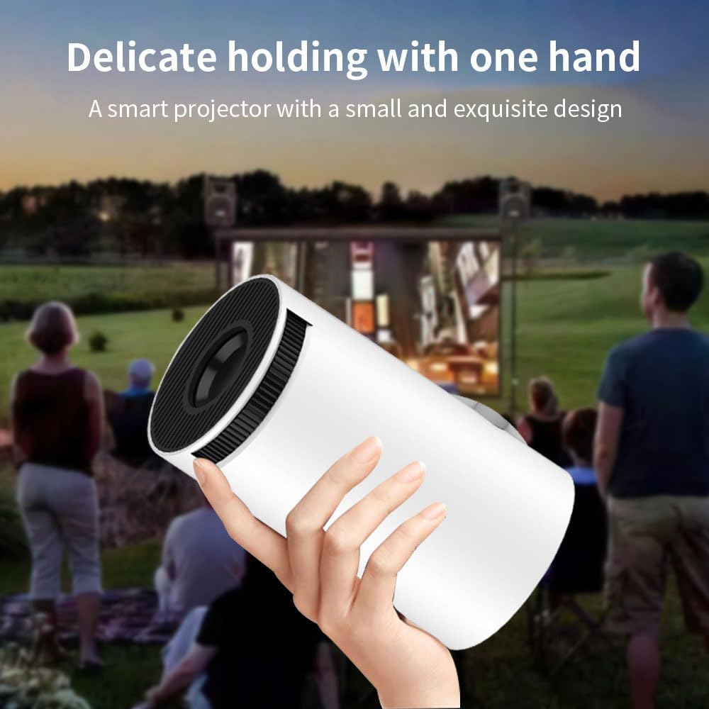 2025 Upgraded Portable Projector Mini Projector 4K 720P Support, Portable Wifi6 BT 5.0 Android 11, Smart Projector Auto Horizontal Correction, 180&deg;Rotatable Outdoor Movie Projector image number 5