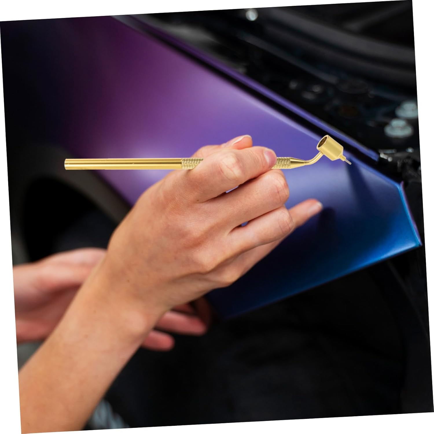 Angoily 2Pcs Detailing Paint Pen Fillable Touchups Fine Tip Paint Pens for Car Tester Line Marking image number 2