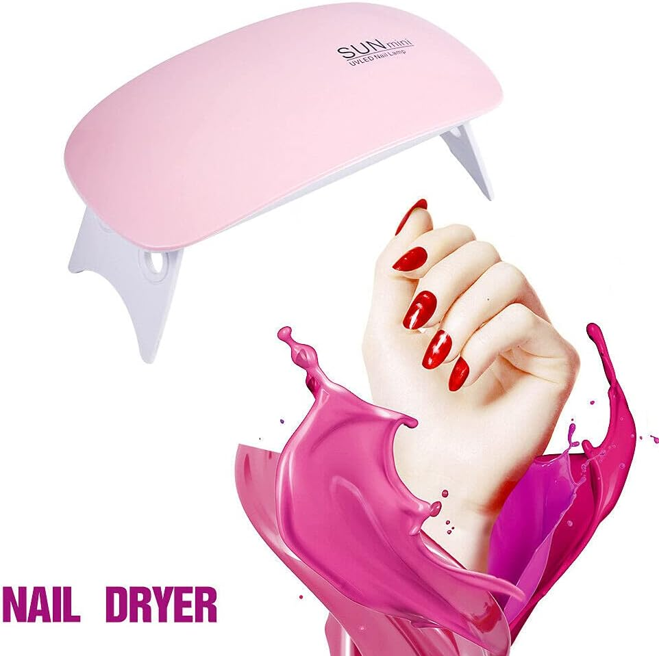 Portable LED Nail Dryer Portable USB Gel Nail Cure Polish Dryer 45S/60S Timer Setting DC 5V Nail Art Light