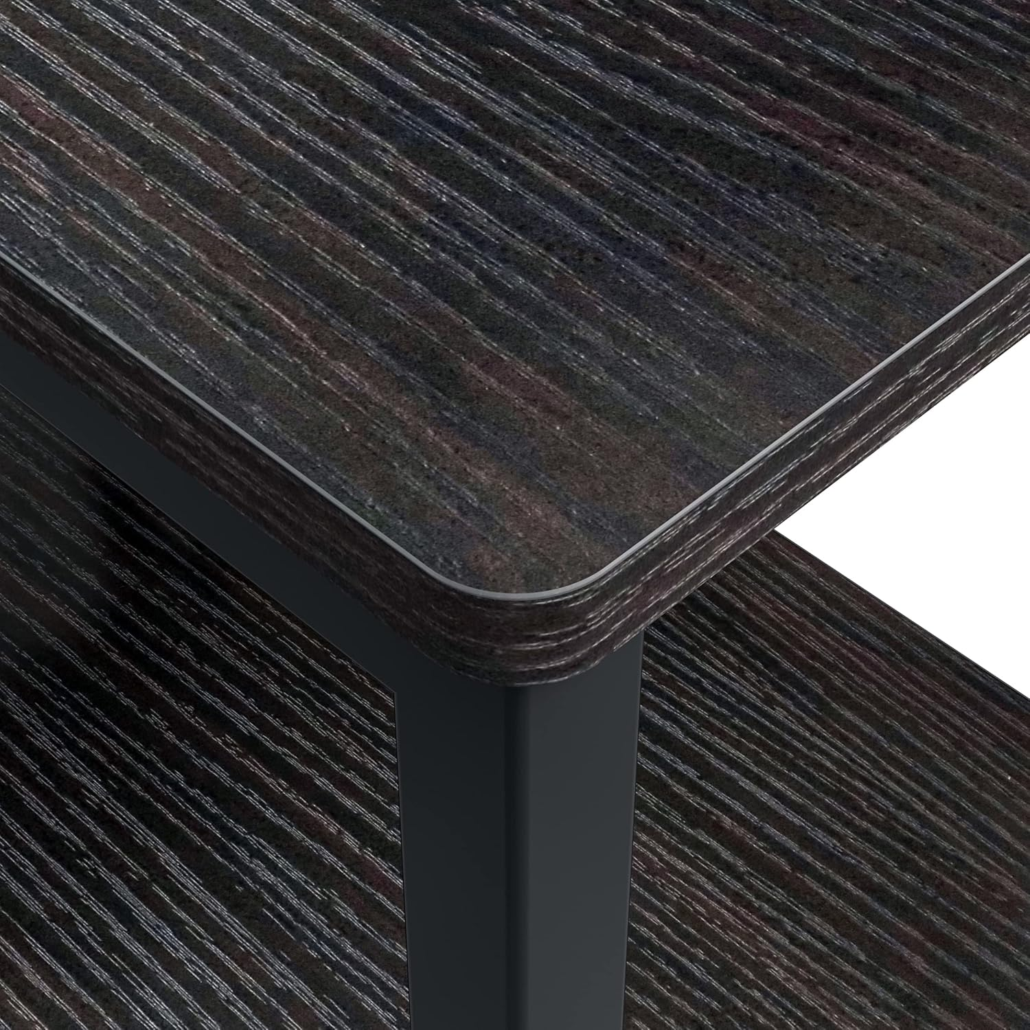 Large Gaming Desk, Gaming Table, PC Gaming Workstation Home Office Desks with 2 Storage Shelves, Space-Saving, Easy to Assemble, 100X50X74.5Cm, Brown image number 5