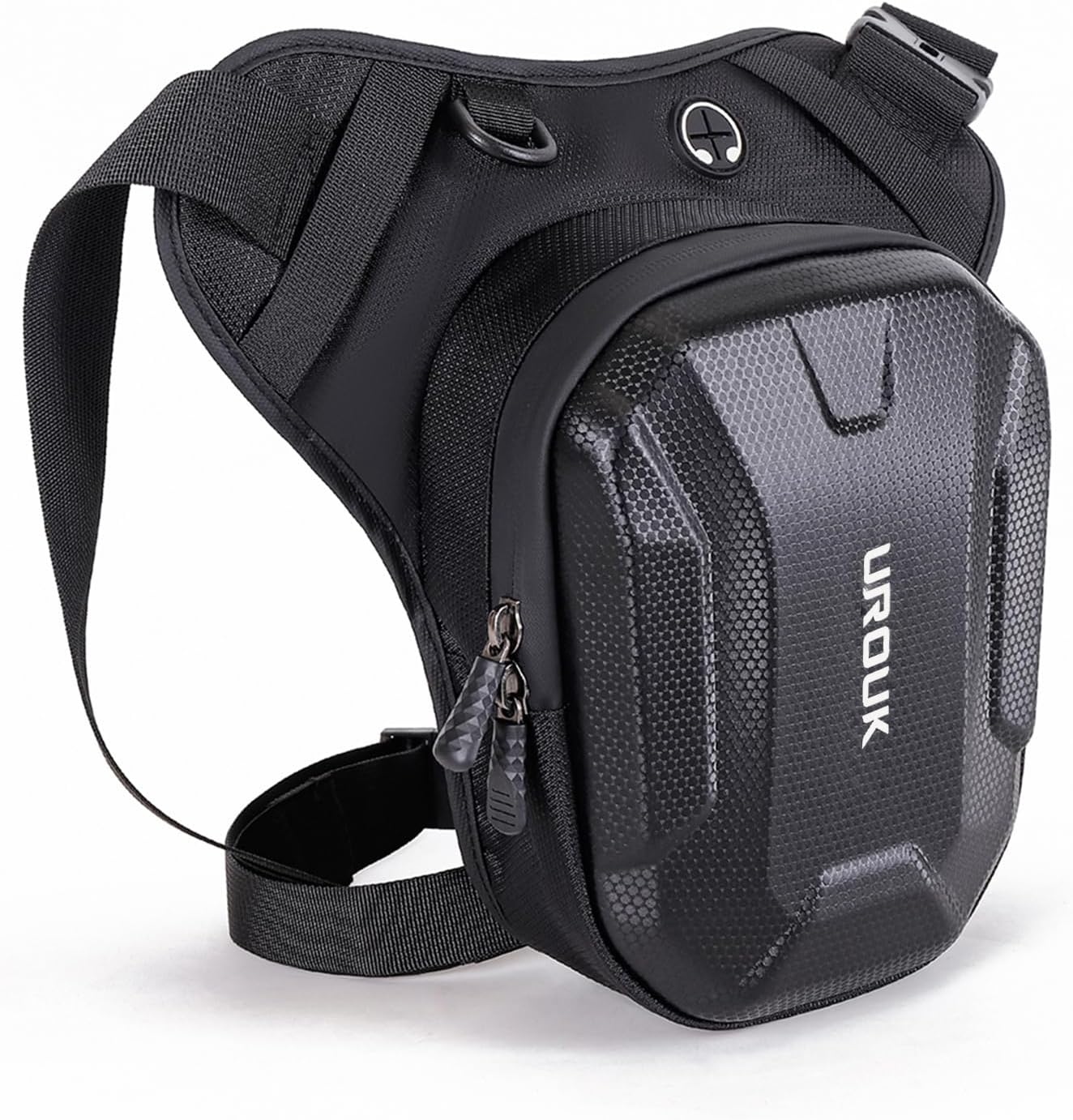 Motorcycle Drop Leg Bag for Men Women Tactical Thigh Bag with Leg Strap Waterproof Leg Pouch Bag Hard Shell for Travel Outdoor Motorbike Riding Black image number 4